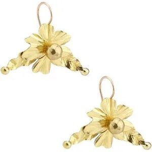 Ulla Johnson. NEW! Boxed. Gaia Earrings. Brass. Hammered Finish. 1.25in x 3cm